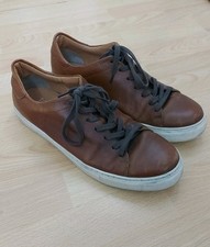 Dune London Thorn Cupsole Trainers Mens Brown Leather Tan Size UK 9 EUR 43 
