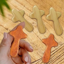 5Pcs Small Wooden Crosses Hand