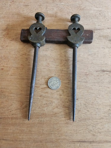 Antique brass steel trammel - steel,