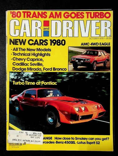 Car and driver october - driver, 1979