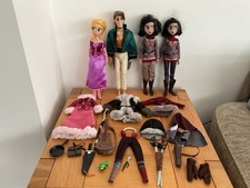 Disney Tangled The Series Rapunzel,Flynn Rider & Cassandra Dolls