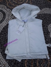 Zara White Cropped Quilted