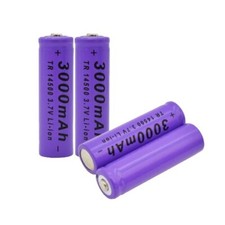 14500 3.7V 3000mah Size AA Rechargeable Batteries Long Life HEAVY DUTY Buttoned