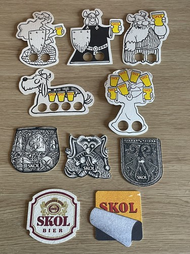 Vintage assorted beer mats - assorted,