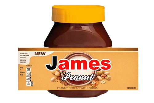 Personalised peanut nutella - personalised,