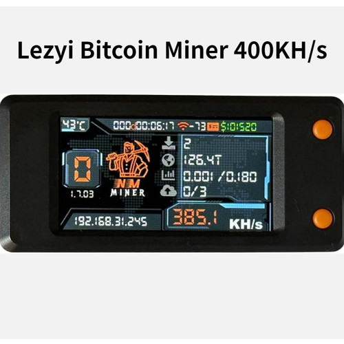 Bitcoin miner 400kh 9 - 400kh/s, 1.9