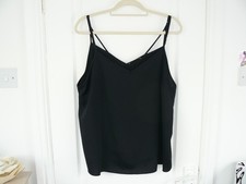 Primark black vest top, size 20