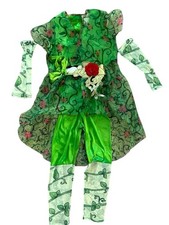 Girls DELUXE POISON IVY Superhero DC Comic Halloween Costume Sz Small