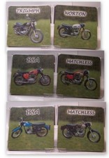 Motorbike design coasters in