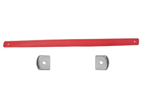 Retaining strap with clamping