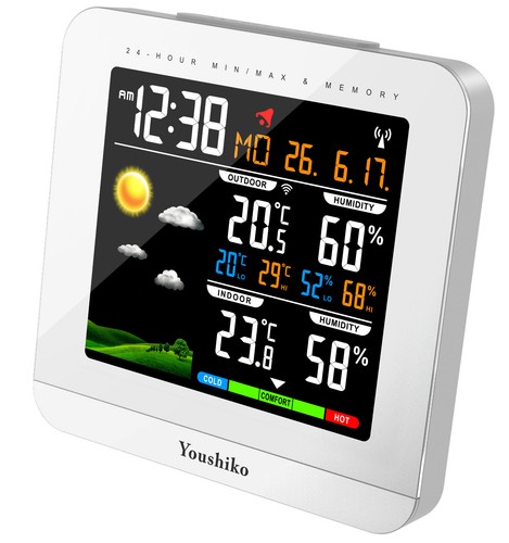 Weather station with msf radio - station,