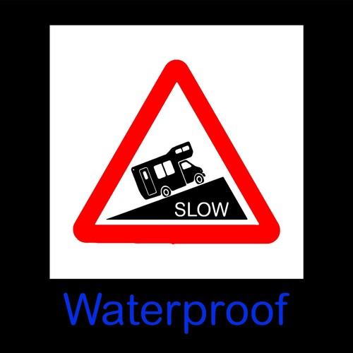 Slow camper van - , warning