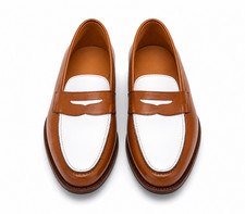 Handmade two tone - tone, leather