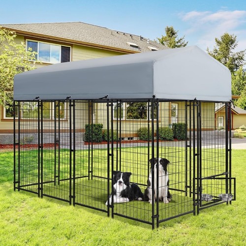 8x4x6 outdoor dog kennel - outdoor,