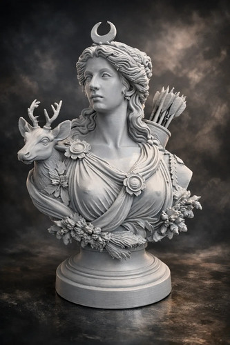 Greek goddess artemis bust - greek,