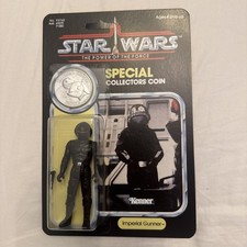 Star Wars IMPERIAL GUNNER Figure Stan Solo last 17 card & Coin MOC POTF