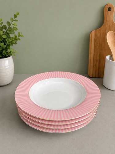 Hampton style pink white - pink,