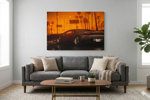 Lamborghini drifting canvas - -,