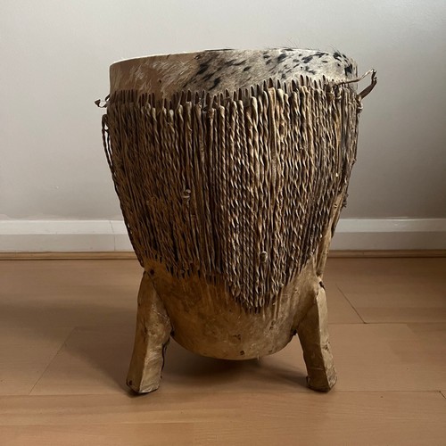 Vintage african tribal drum - tribal,
