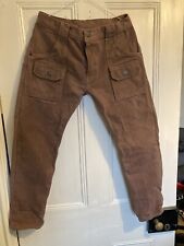 SOSO Bros brown waxed canvas jeans