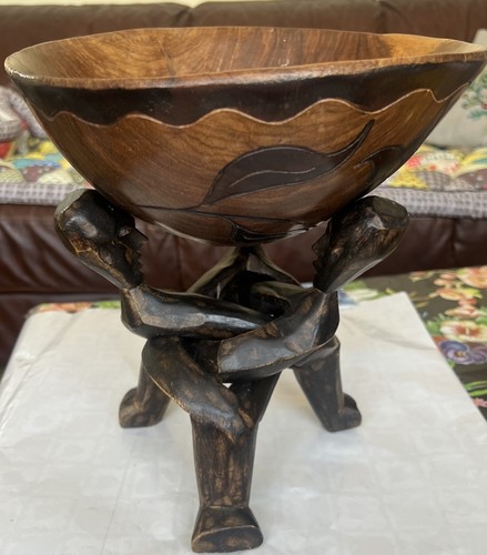 Lge vintage hand carved - lge,