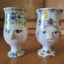 Bjorn Wiinblad Studio Very Rare Signed Cup Set, 1966.