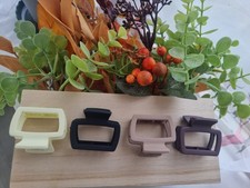 Hair Claw Clips 4pcs- 5cm Matte Women Square Crab Clamp Accessories Set Grip UK