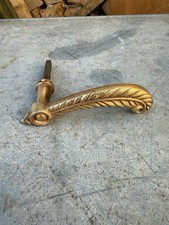 Antique French Solid Brass Door Handle