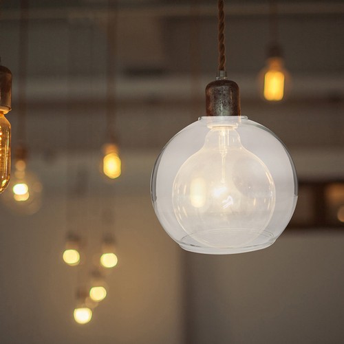 Decorative glass lampshade - glass,