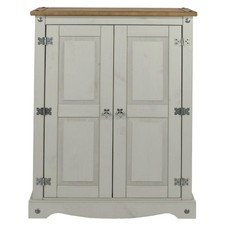 Grey Pine 2 Door Cupboard