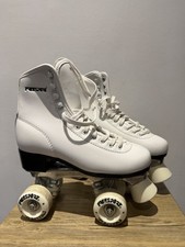Freesport White Leather Quad