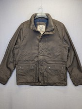 Fat Face Jacket Mens Large Brown Utility Military Chore Style Heavy 