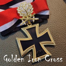 Wwii german golden iron cross - german,