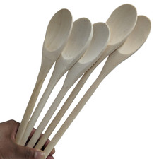 5pc Wooden Spoon Set Baking