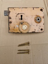 Antique Victorian Mortice Lock JPM with fixings No key 