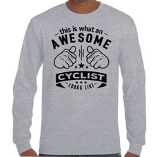 Awesome Cyclist Mens Funny T-Shirt Cycling Bike Cycle MTB BMX Mountain Road Gift