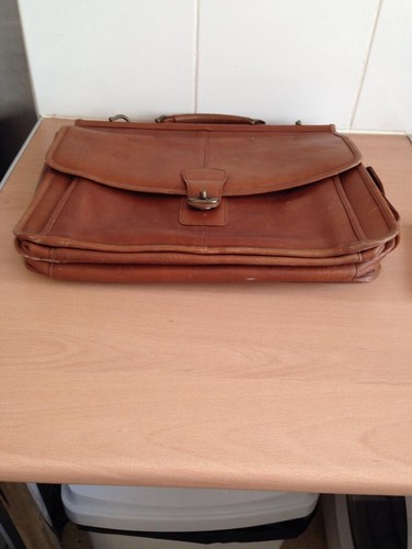 Vintage leather satchel