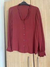 Beautiful Red Shirt By M&S size 16 Excellent Condition! Worn Once! Just Reduced!