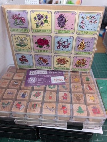 40mini wooden ink stamps plus - ink,