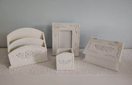 Ivory floral carved wood - carved,