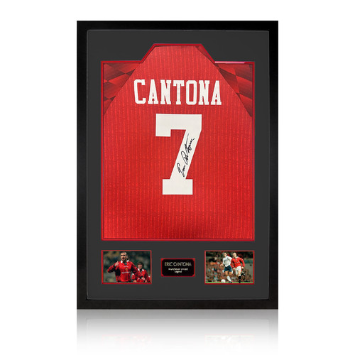 Eric cantona signed manchester - signed,