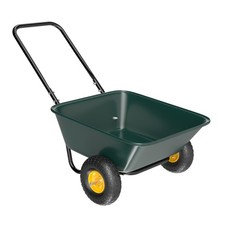 300lbs 2-Wheel Garden Wheelbarrow Garden Wagon w/U-shaped Handle for Home Yard