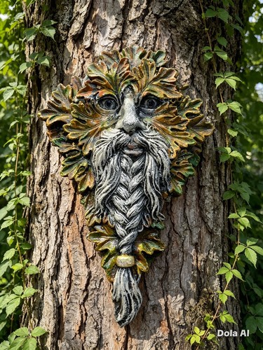 401 green man greenman wall - green,