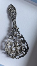 Lovely William Comyns Victorian Cast Silver Bonbon Spoon