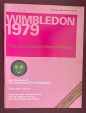 Wimbledon Tennis Championships 1979 Fourth Day Programme 🎾  FREE POST!