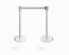 2 Piece chrome barrier post