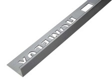Homelux 8mm Metal Straight Edge Tile Trim Gun Metal Grey 1.83m - Job Lot of 10