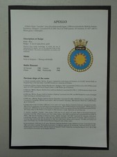 NAVAL PRINT-HMS APOLLO(1970)