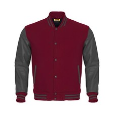 Maroon Body Grey Leather