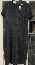 Ladies Black And Silver Dress